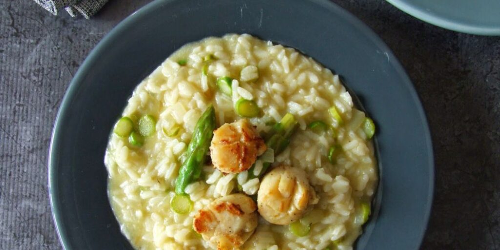 Risoto de Camarão com Vieiras